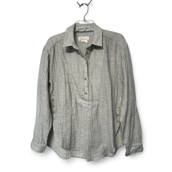 Anthropologie cotton popover shirt - Picture 4 of 11